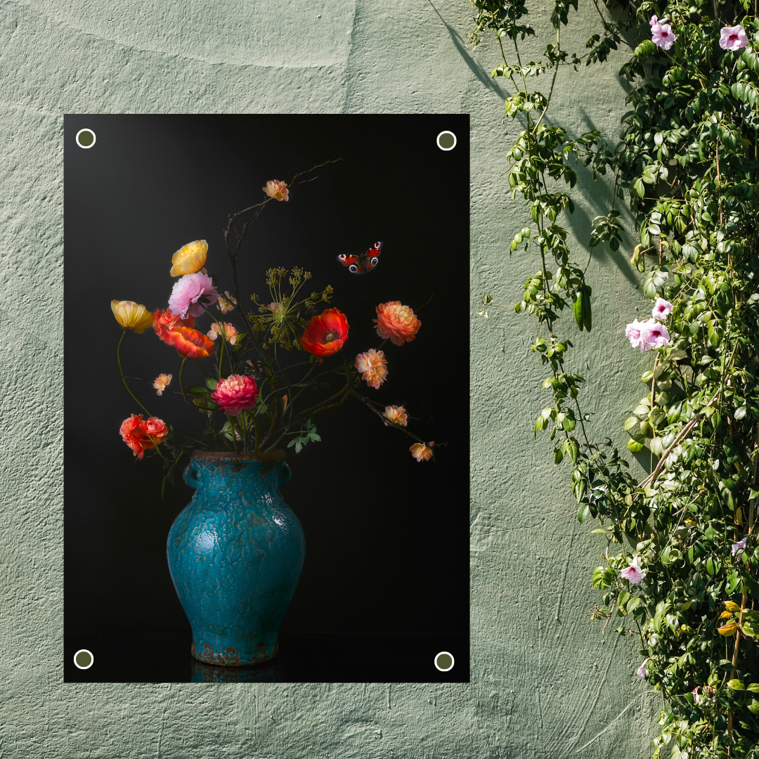 Tuinposter bloemenschilderij Royal Gloriouse